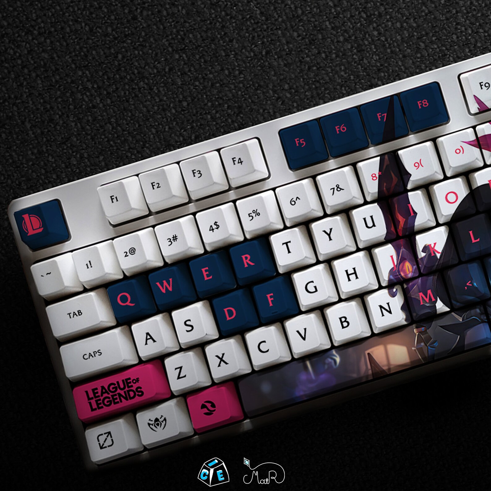 Shaco - the Demon Jester LOL Series Keycap Set, 127 Keys PBT for ...