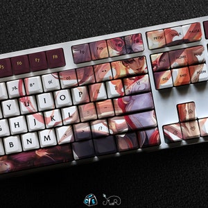 Sivir - The Battle Mistress LOL Series Keycap Set, 112 Keys PBT For Mechanical Keyboard OEM Profile | Mythmaker Sivir Lol Gaming Custom Gift