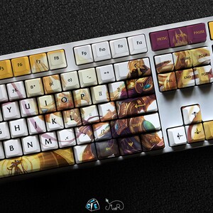 AZIR - the Emperor of the Sands Lol Series Keycap Set, 127 Keys PBT for