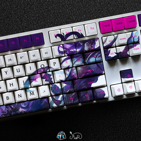 Thresh - The Chain Warden LOL Series Keycap Set, 127 Keys PBT For Mechanical Keyboard OEM Profile | Spirit Blossom Thresh Lol Gift