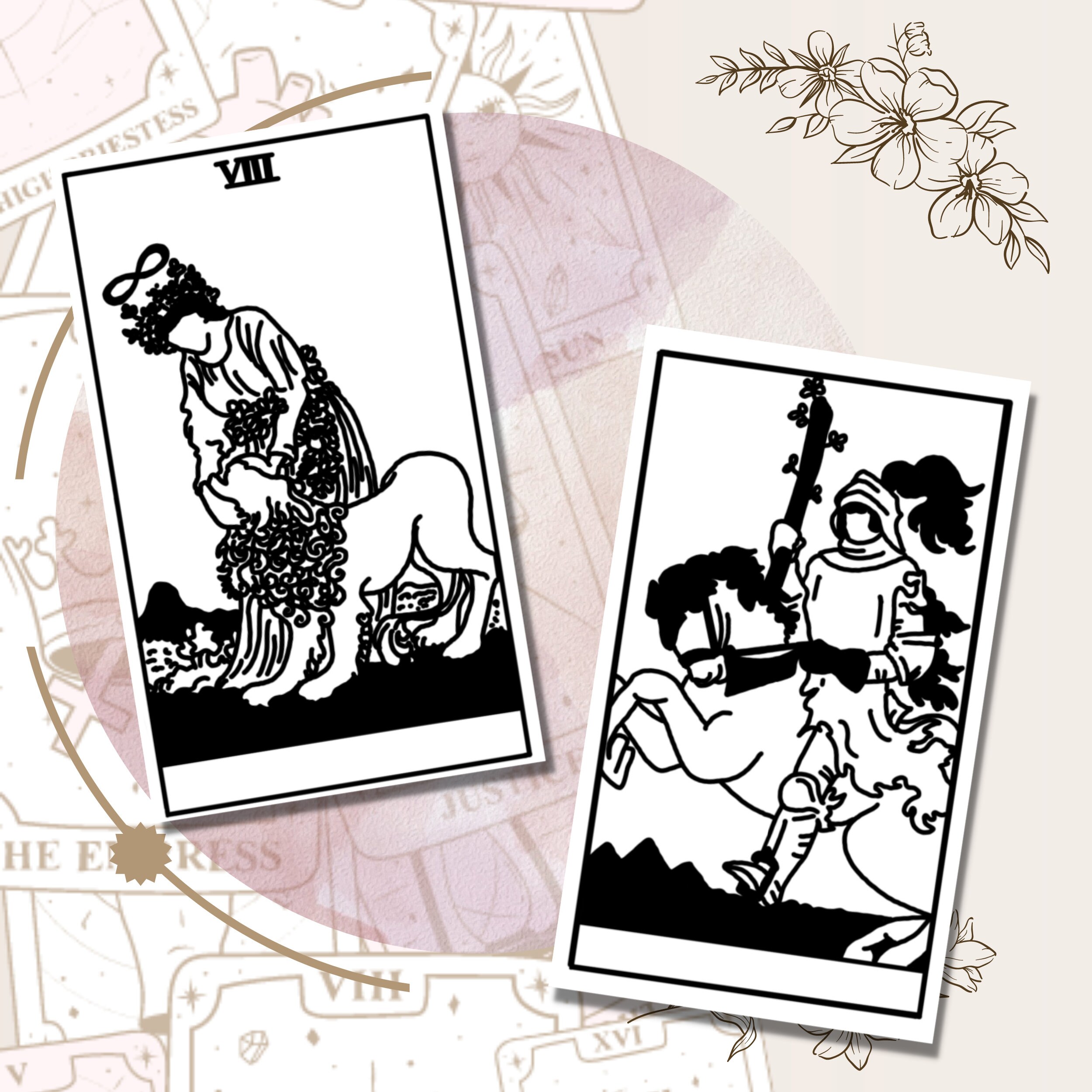 Tarot Flashcards Digital Download Print Your Own Deck Etsy