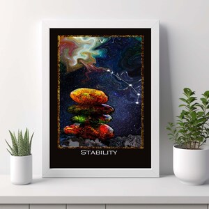 The Emperor Tarot Card Original Art - &quot;Stability&quot;, Wall Art, Printable Digital Download