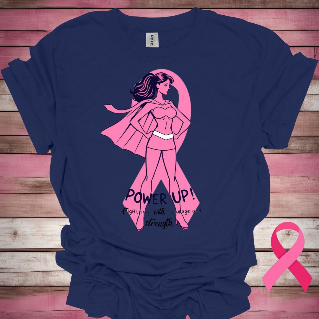 Super Mom - Women Breast Cancer Awareness Fight T-Shirt