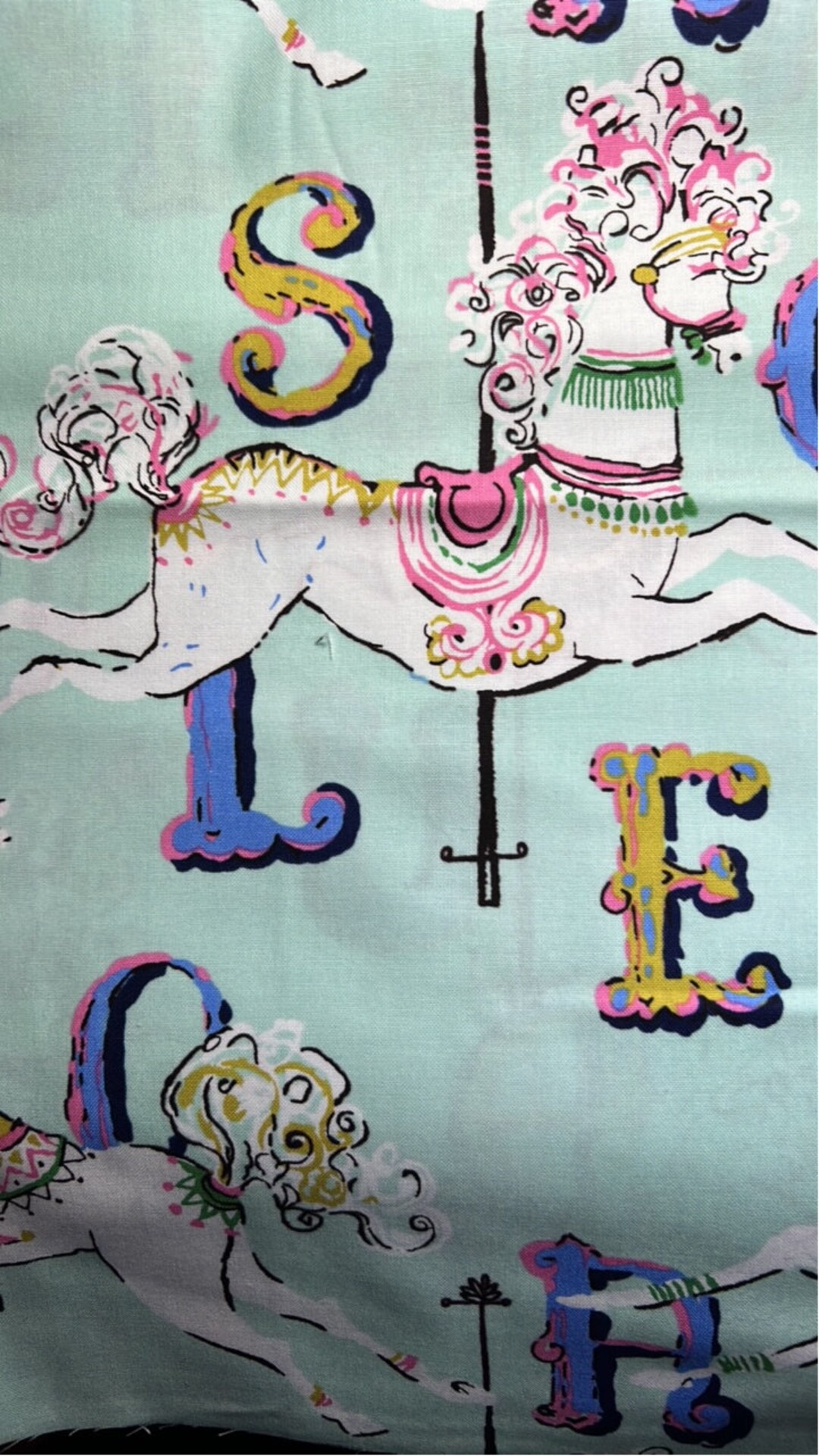 Liebe Stella Karussell Pferde. 100 Baumwolle Meterware. Etsy.de