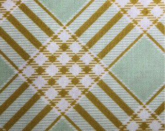 OOP Heather Bailey for FreeSpirit. Ginger Snap —Coat Check.100% Cotton. Sold by the 1/2 yard.