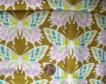 OOP Heather Bailey for FreeSpirit. Clementine 100% Cotton. Sold by the 1/2 yard.