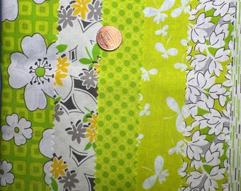Lot de Fat Quarters Mojito Lime par Another Point of View pour Windham Fabrics. 22 x 18 po. 100 % coton.