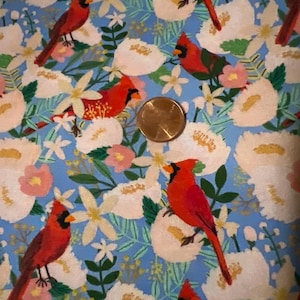 Bird Garden de Mia Charro para FreeSpirit. Se vende por 1/2 yarda. 100 % algodón.