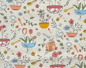 Elizabeth Chappelli for Art Gallery Fabrics. 100% Cotton. Sold by the 1/2 yard.