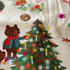 Tela de algodón navideña: Jingle Pals de Robert Kaufman (1/2 yarda)