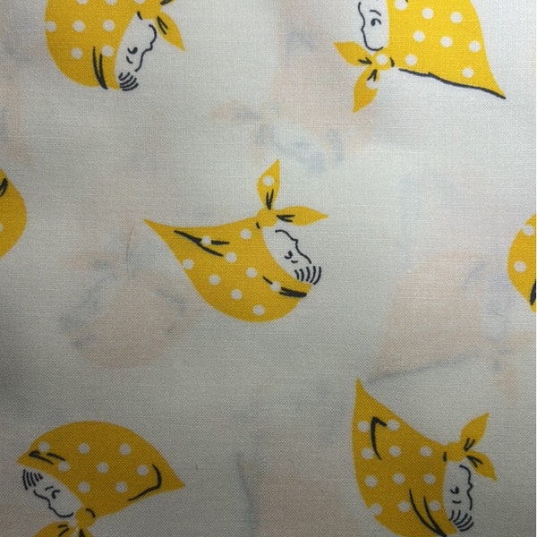 Petit Joli Kerchief Girls by Kei Fabrics. 100% Cotton Sold by the 1/2 yard.