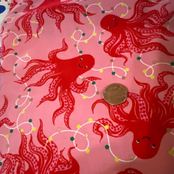 Sarah Watts for Ruby Star Society REMNANT 17"X44". 100% Cotton. Jolly Darlings