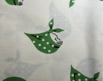 Petit Joli Kerchief Girls by Kei Fabrics. 100% Cotton Sold by the 1/2 yard.