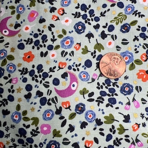Cosmic Sea for Cotton and Steel - for RJR Fabrics Sold by the 1/2 yard. 100% Cotton. Metallic