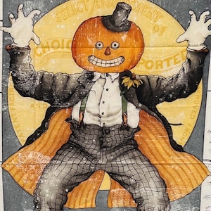 Pumpkin Patch by J. Wecker Frisch for Riley Blake. 100% Cotton.  Sold by the PANEL.