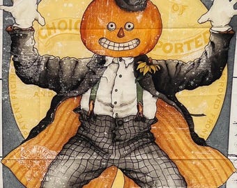 Pumpkin Patch by J. Wecker Frisch for Riley Blake. 100% Cotton.  Sold by the PANEL.