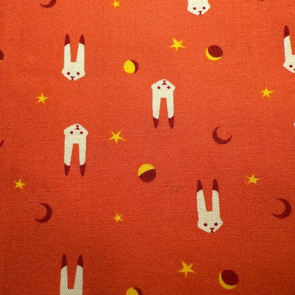 Luna Sol Lepus Flare Bunnies by Felice Regina for Windham Fabrics. 100% Cotton. Sold by the 1/2 yard.