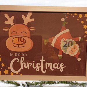 Cash gift, last minute gift, wish fulfiller, man, woman, Christmas present, PDF, Santa Claus, reindeer