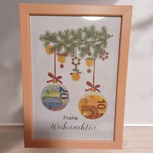Cash gift, birthday, last minute gift, wish fulfiller, man, woman, Christmas gift, PDF, Christmas balls