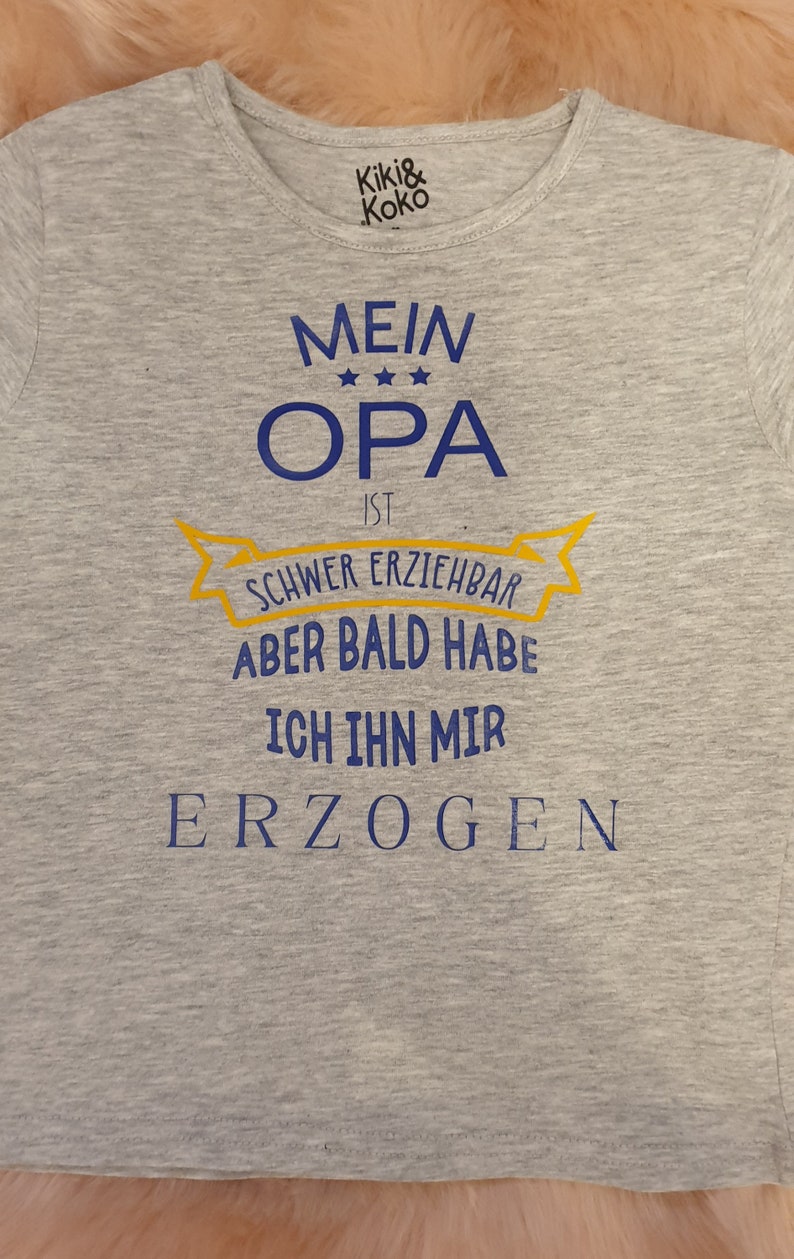 Kinder Shirt Opa erziehen Bild 2