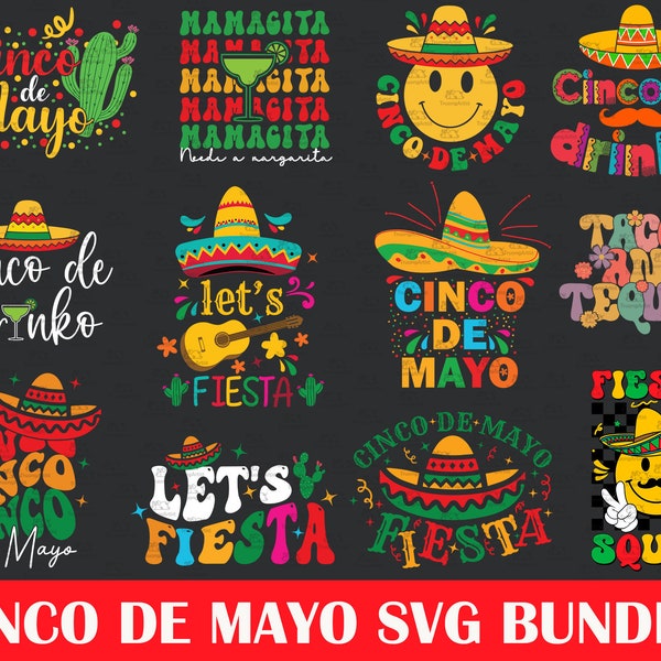 Cinco De Mayo SVG Bundle, Cinco De Mayo Svg, Mexico Svg, Fiesta Svg, Cinco De Mayo Shirt, Tacos Svg, Fiesta Svg, Digital Download