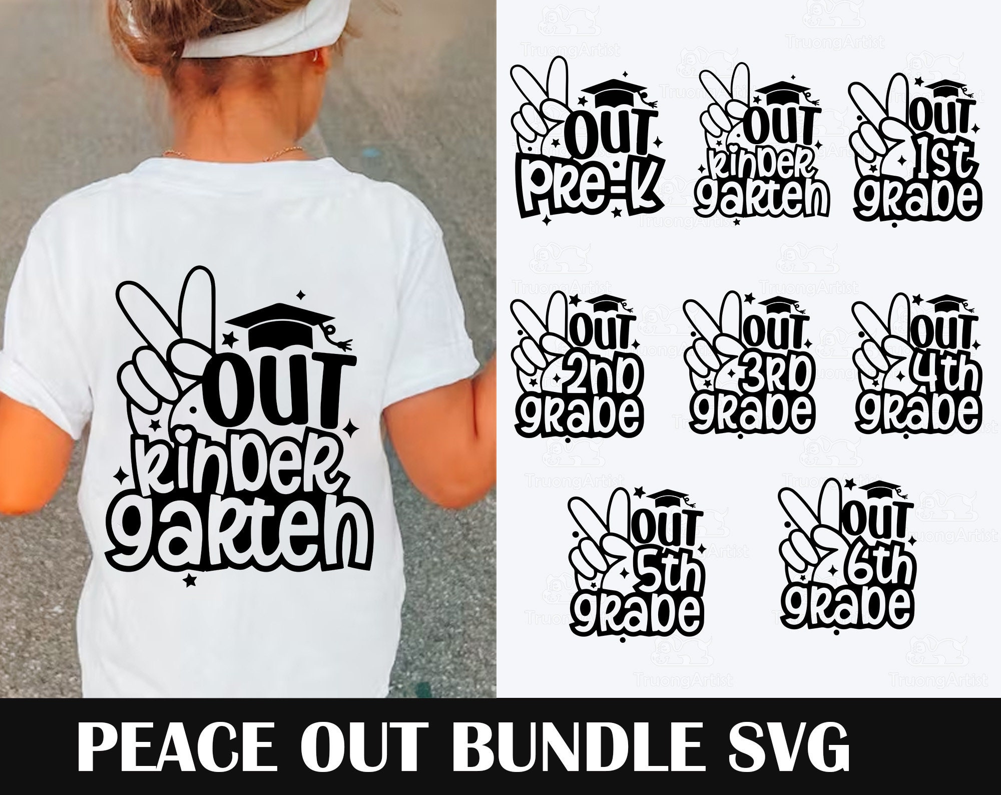 Peace Out Svg - Etsy Norway