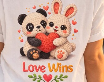 Peace Penguin Bear Tee | Love Wins Panda Bunny Shirt