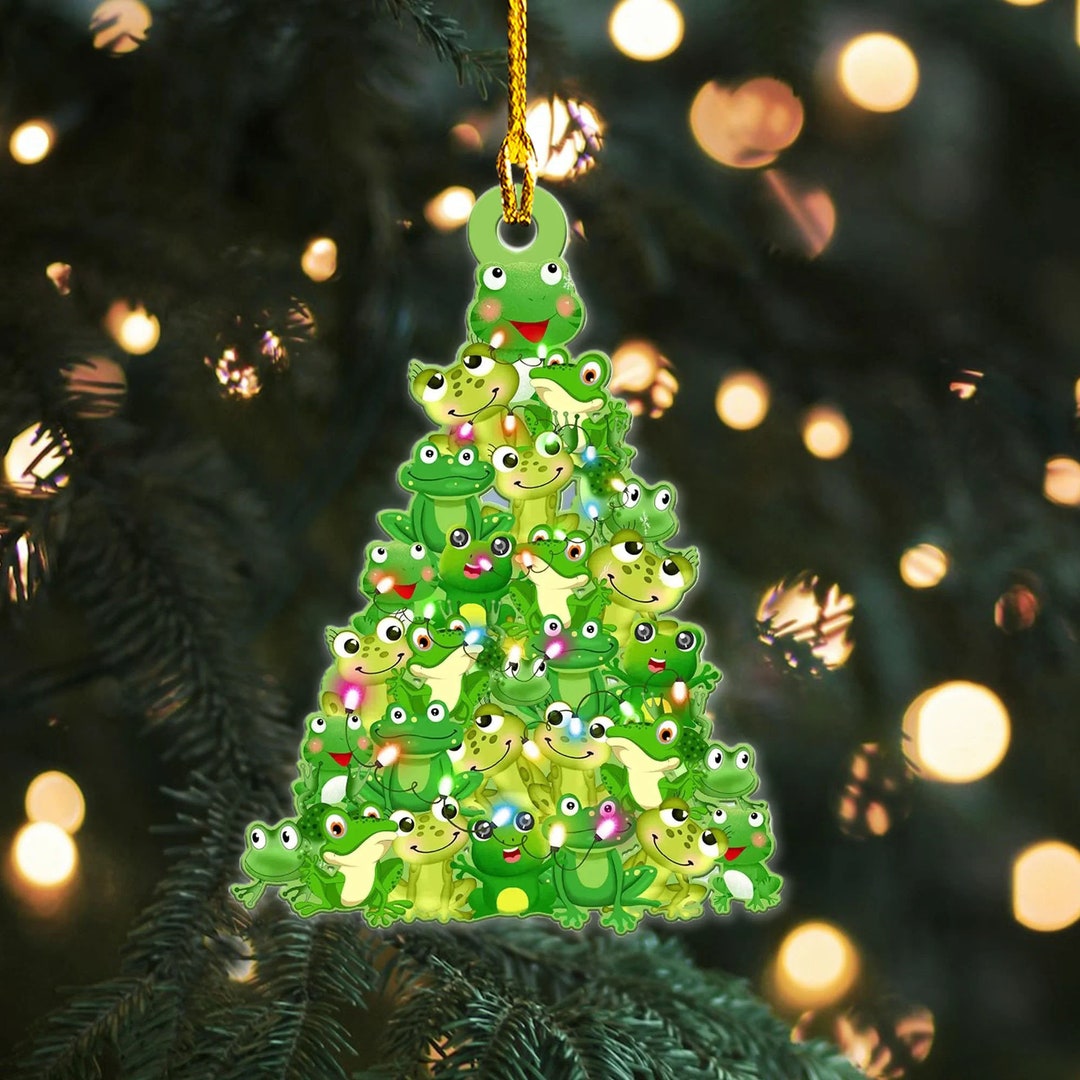 Frog Christmas Tree Ornaments 