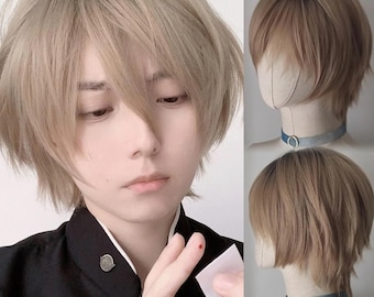 VGbeaty - Peluca para disfraz de anime para hombre y mujer, color VGbeaty - Peluca para disfraz de anime para hombre y mujer, color