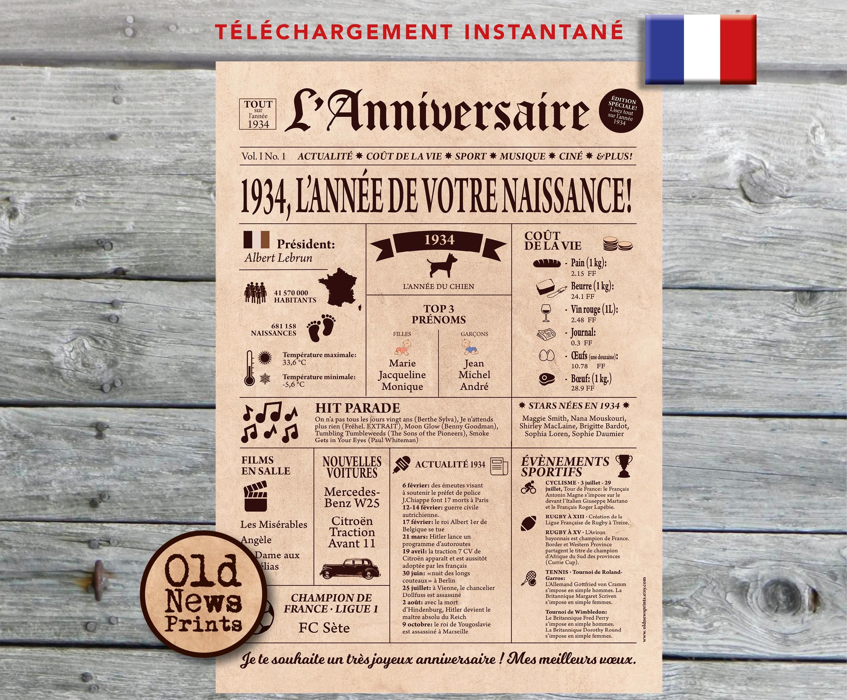 Cart Annivrsair + Nvlopp - L Journal D Mon Anné - 1991