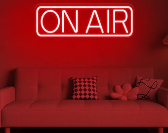 On Air Neon Sign, Neon On Air LED Light, Music Studio Sign, Recording Studio Decor,On Air Wall Art,Gift For Streamers,Studio Office Decor