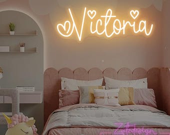 Custom Name Neon Sign for Kids, Light up Name Sign, Kid Room Decor, Nursery Decor, Neon Sign Custom, Nursery Signs, Back To SchoolGifts
