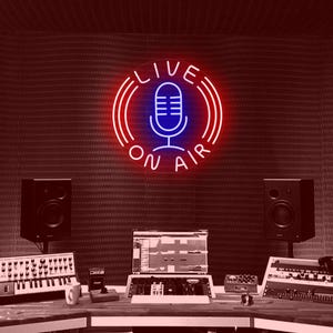On Air Neon Sign, ON AIR Sign, On Air Led Sign, Light Up Sign, Live Streaming Sign, Recording Light Sign, Game Room Wall Decor