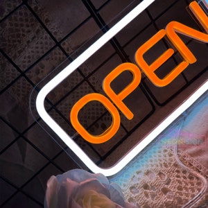 Open Neon Sign, Modern Open Business Sign, Shop Welcome Sign, Shop ...