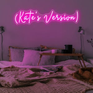 Enseigne néon personnalisée Votre version, Enseigne version personnalisée, Décoration de chambre de filles, Enseigne LED pour dortoir, Cadeau pour fille, Cadeaux de Noël, Cadeau personnalisé