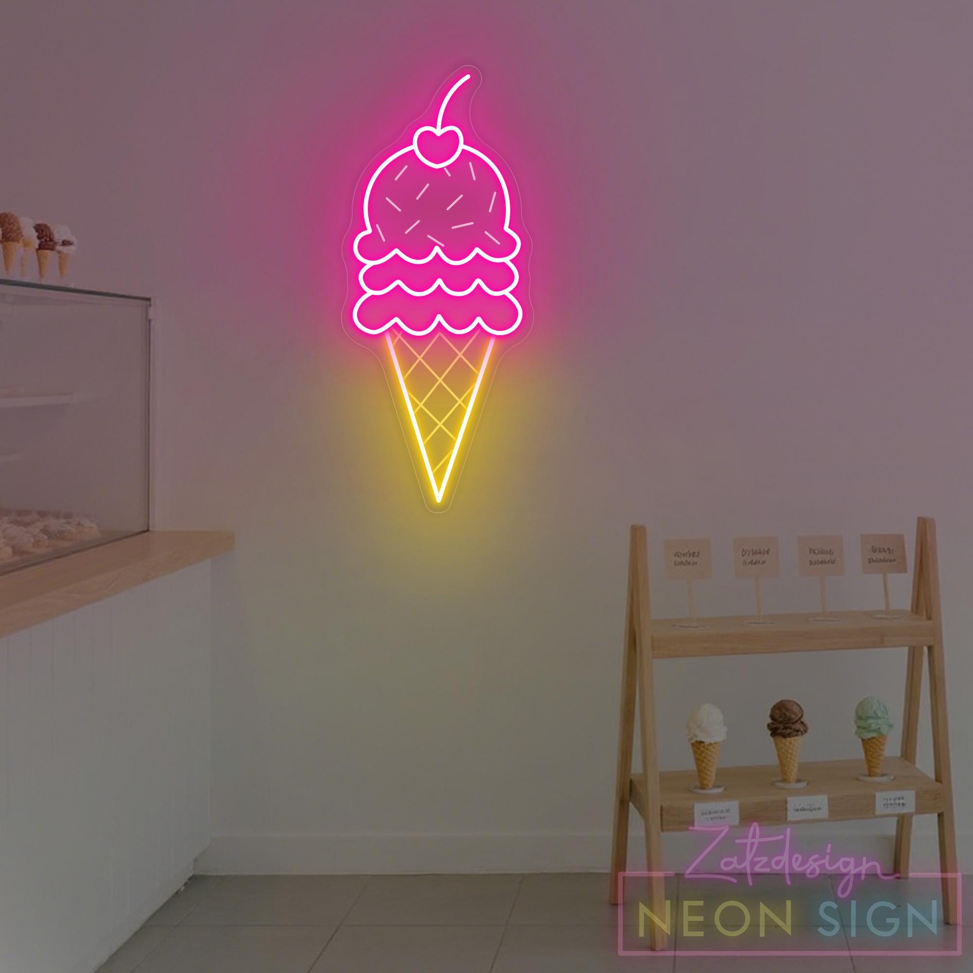 アイスクリームネオンライト - Etsy 日本