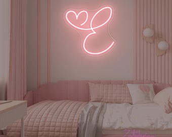 Custom Letter A-Z Neon Sign, Letter Neon Sign Bedroom, Dorm Room Decor, Nursery Name Sign, Home Wall Decor, Birthday Christmas Gift For Kids