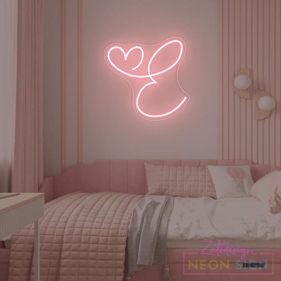 Custom Letter A-Z Neon Sign, Letter Neon Sign Bedroom, Dorm Room Decor, Nursery Name Sign, Home Wall Decor, Birthday Christmas Gift For Kids