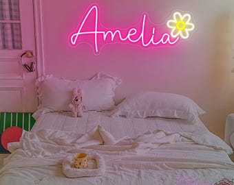 Custom Name Neon Sign,Baby Birthday Party Gift,Kid&#39;s Room Toy,Home Wall Decor,Led Name Sign,Dorm Room Decor,Gift for Her,Gifts for Graduates
