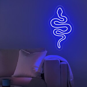 Placa de neon de cobra, placa de led de cobra, placa de amante de cobra, luz de neon de cobra, placa de neon de animal, decoração de cobra, presente para amantes e donos de cobra