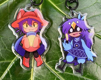 OneShot, Niko and Alula Keychains | Double Sided Acrylic | 2.5in