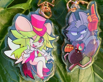 MadRatDead | Mad Rat, and Rat God | Double Sided 2.5"/6.3cm Acrylic Keychain/Charm
