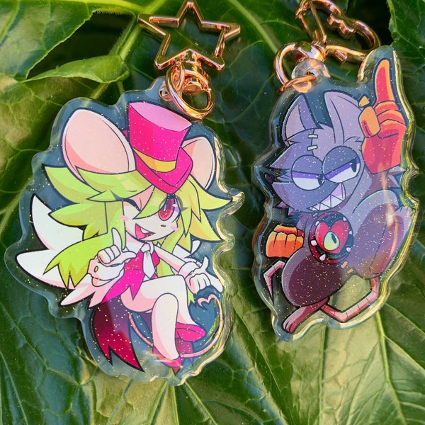 MadRatDead | Mad Rat, and Rat God | Double Sided 2.5"/6.3cm Acrylic Keychain/Charm