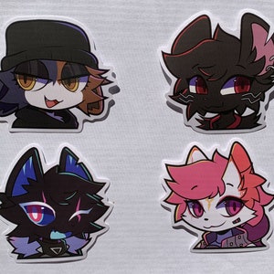 Vinyl Stickers | MeowSkulls, Camille, Highwire, and Kimiko | 2.5"/63.5mm