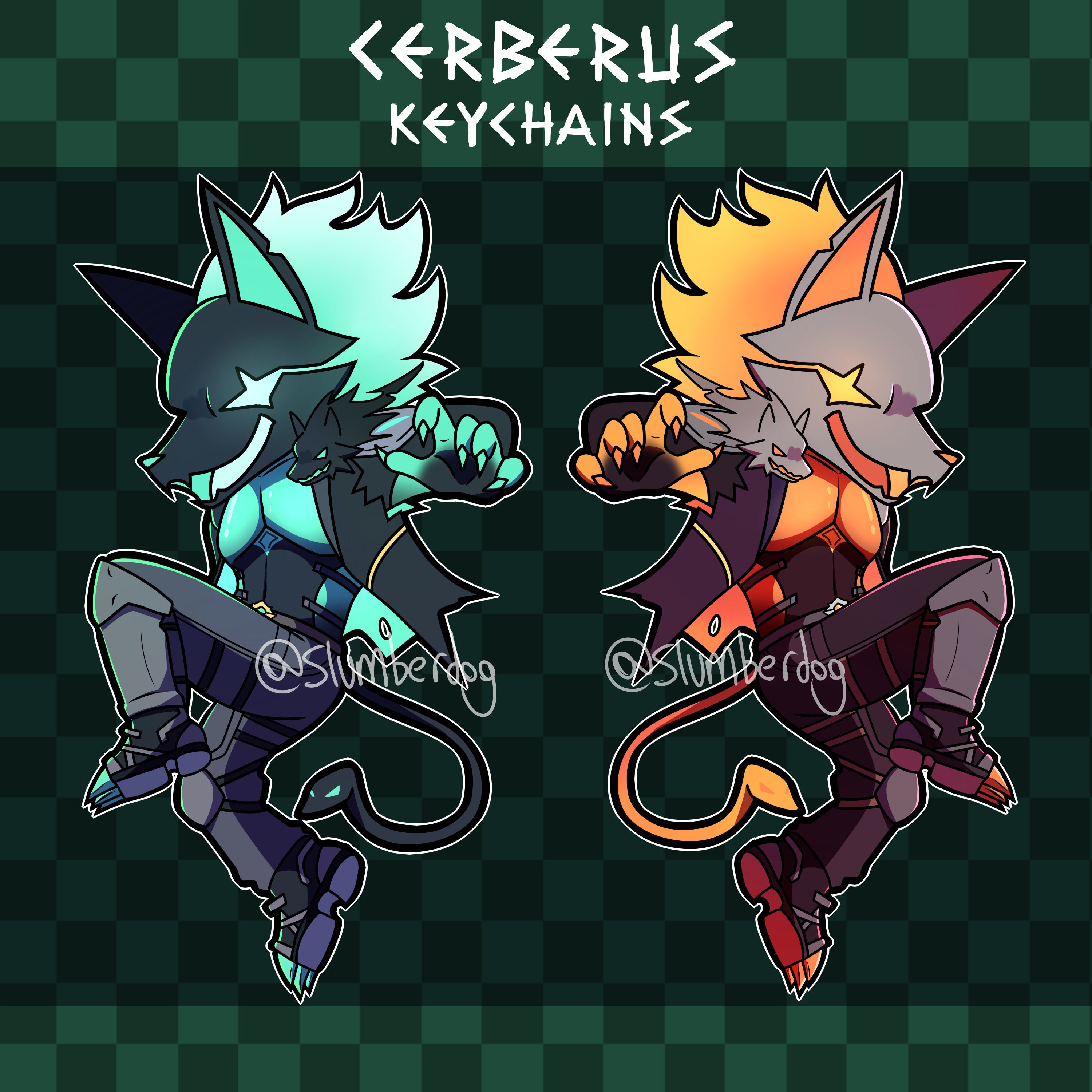 Cerberus Acrylic Keychain/charm | 2.5