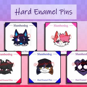 Hard Enamel Pins | MeowSkulls, Camille, Highwire, Raven Team Leader and Kimiko | 1.5"/38.1mm