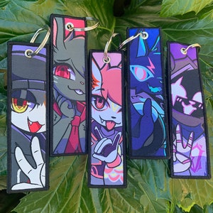 Embroidered Jet Tag Keychains | 1" x 4"