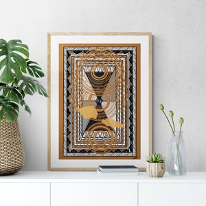 Polynesian digital artwork. Samoan islands A3 (29cm x 47cm)