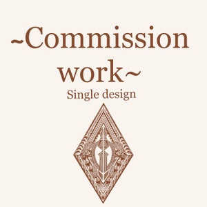 single Polynesian digital artwork design . commission work.