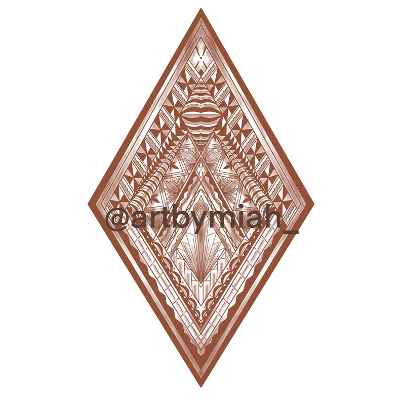 Polynesian Digital Artwork Prints Tongan Patterns .16x16 - Etsy
